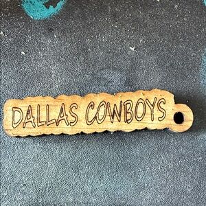 NFL Dallas Cowboys Wooden Keychain